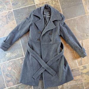 RW&CO. Gray Double-Breasted Coat